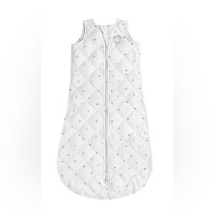 Dreamland Quilted Weighted 0-6M Baby Sleep Sack with Star Design Cozy EUC